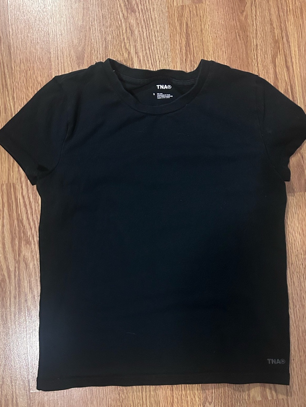 Aritzia TNA Black Short Sleeve Crew Tee
